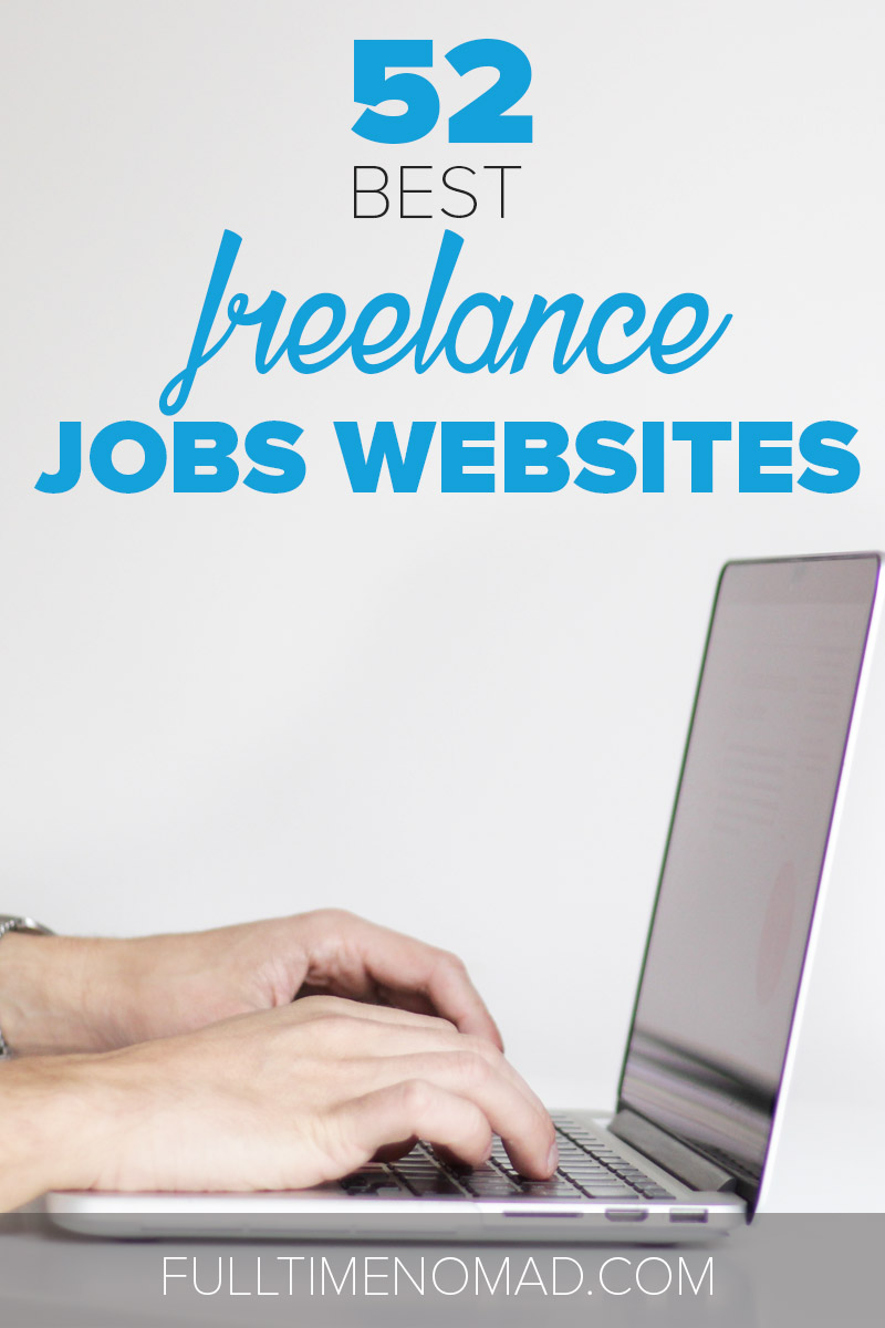 Just starting out on freelancing jobs but don’t know where to find work? Our list of 52 freelance jobs websites is the right place to get started! | FulltimeNomad.com