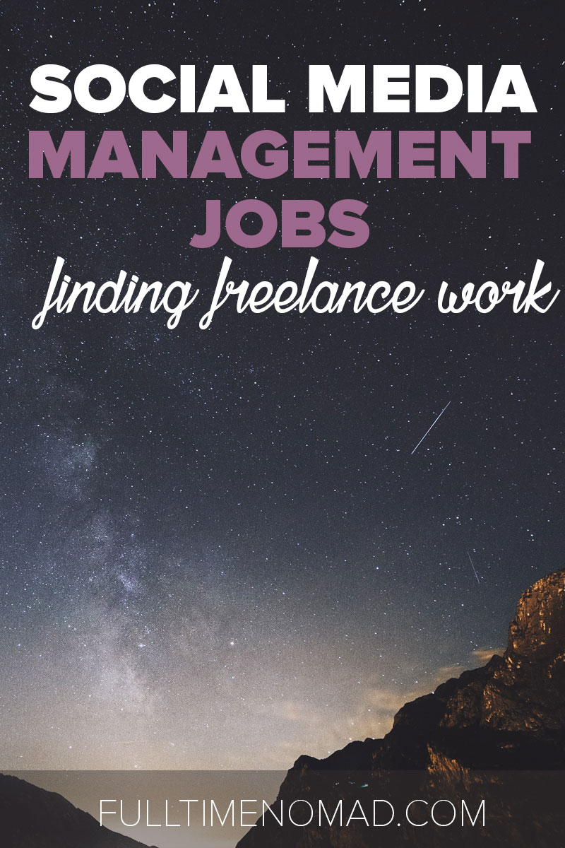 Look for freelance social media management jobs? Check out our list of resources to help you find social media marketing clients. | FulltimeNomad.com